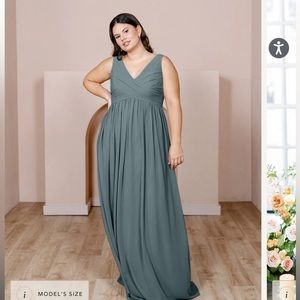 Revelry Bridesmaid Dress - Zoe Chiffon Eucalyptus